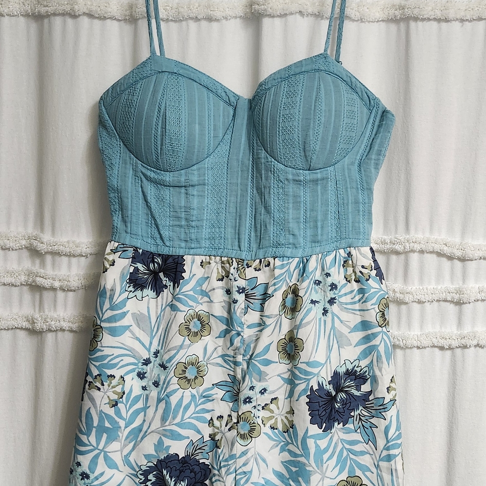 Blue Floral Jumper. Final Price